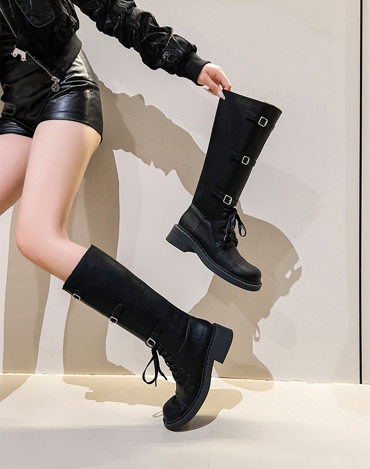 Genuine leather thigh boots boots for women