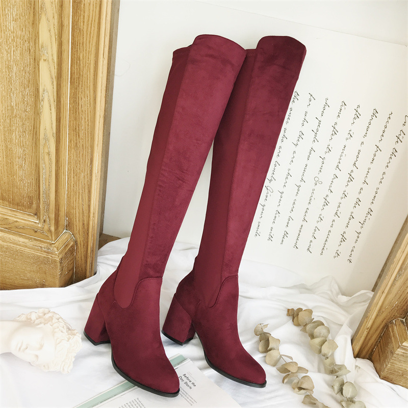 Autumn and winter boots exceed knee women's boots