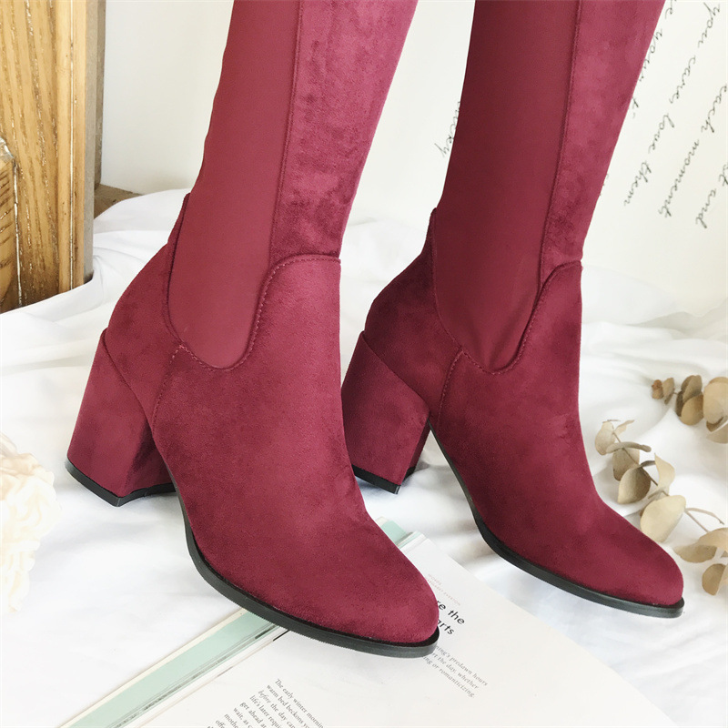 Autumn and winter boots exceed knee women's boots