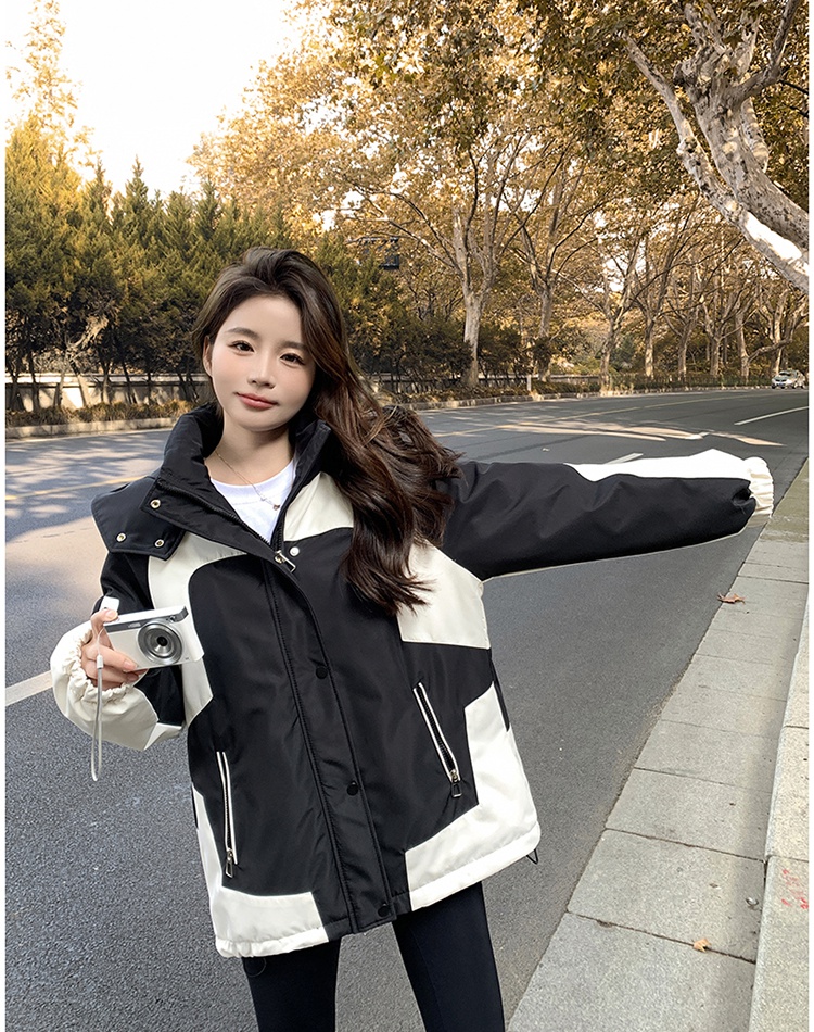 Thick down technical jacket outdoor sports cotton coat