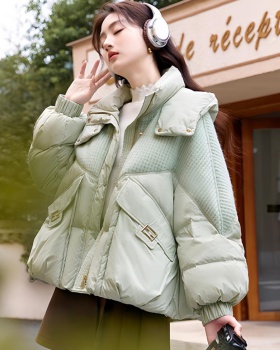 Hooded bread clothing thick cotton coat for women