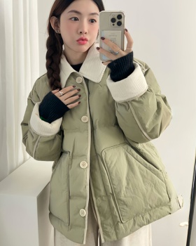 Short small fellow thick winter cotton coat for women