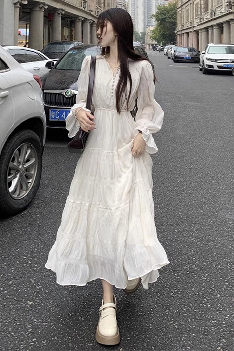 Casual dress temperament long dress for women