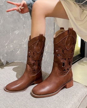 Thick autumn and winter retro boots for women