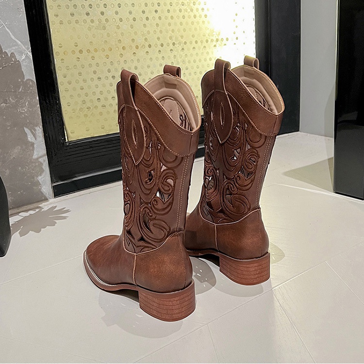 Thick autumn and winter retro boots for women