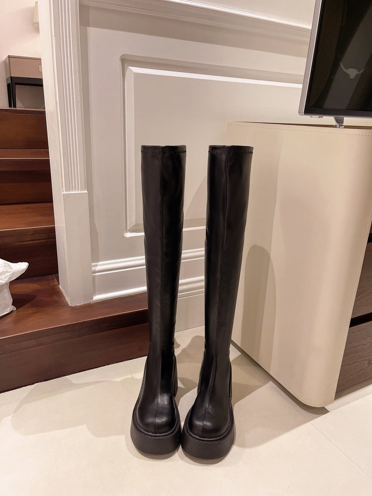 Thick crust high-heeled winter thick thigh boots