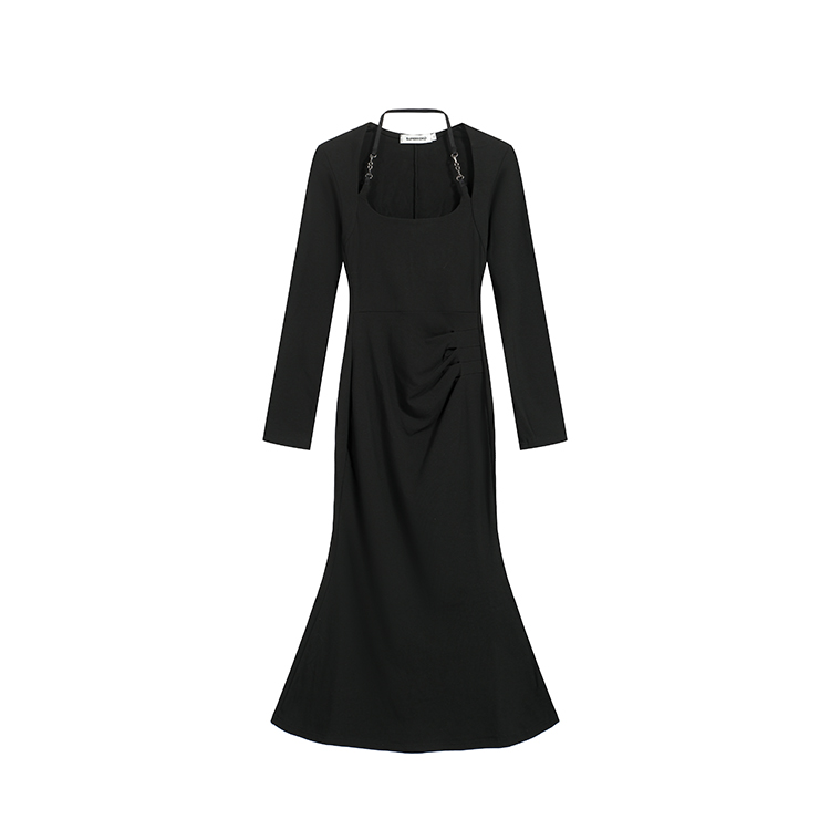 Package hip dress autumn and winter long dress for women