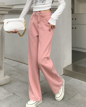 Mopping retro jeans straight wide leg long pants