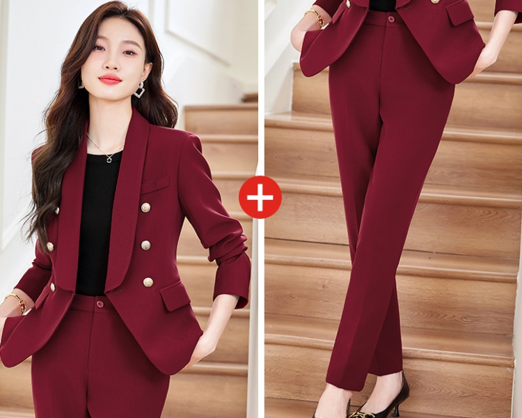 Long sleeve profession business suit 2pcs set for women