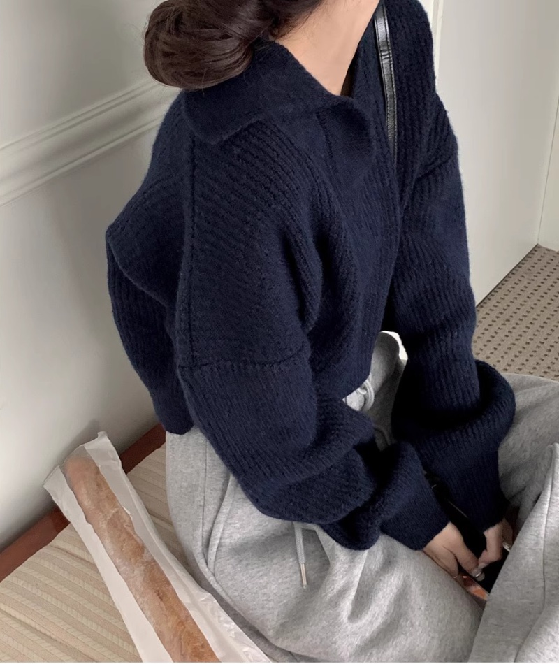 Knitted Casual all-match loose sweater for women