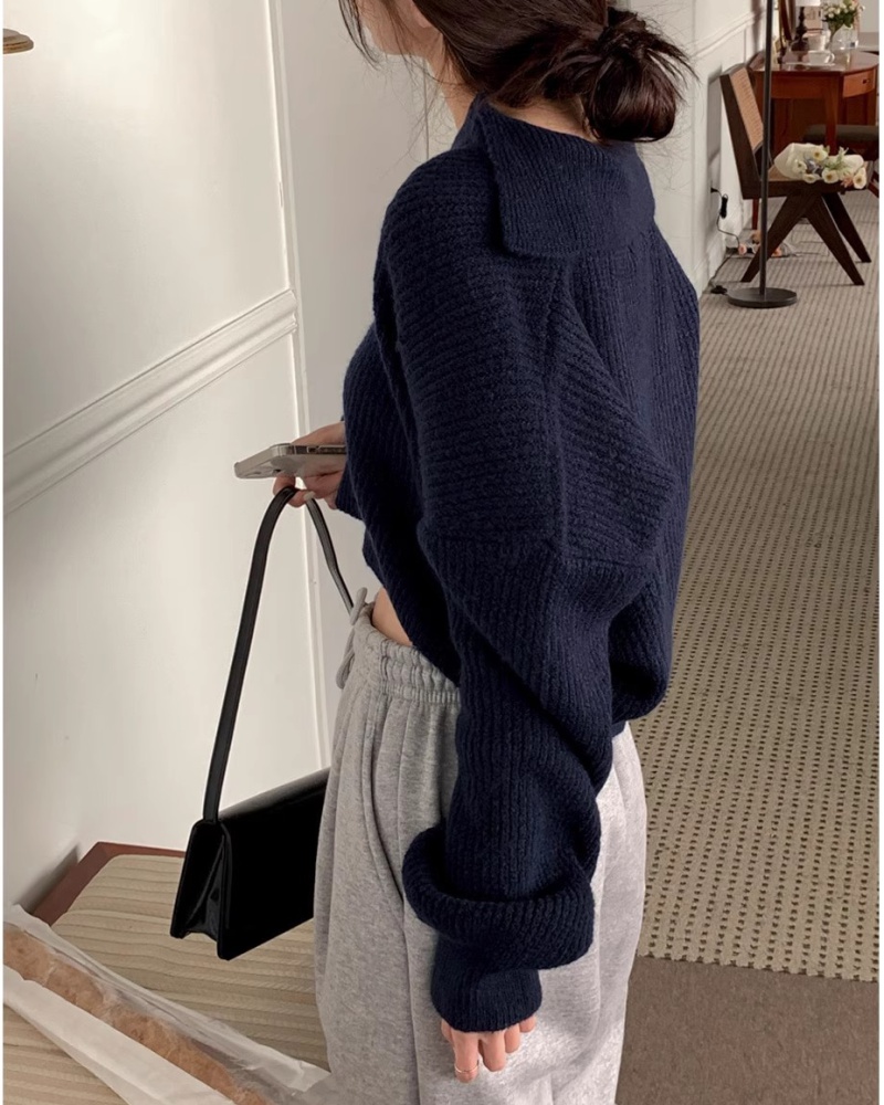 Knitted Casual all-match loose sweater for women