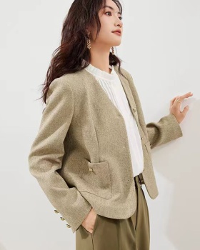 All-match France style tops profession jacket for women