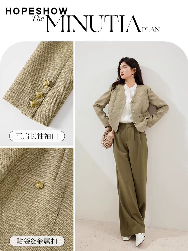 All-match France style tops profession jacket for women