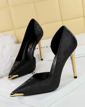 Metal shoes high-heeled shoes for women