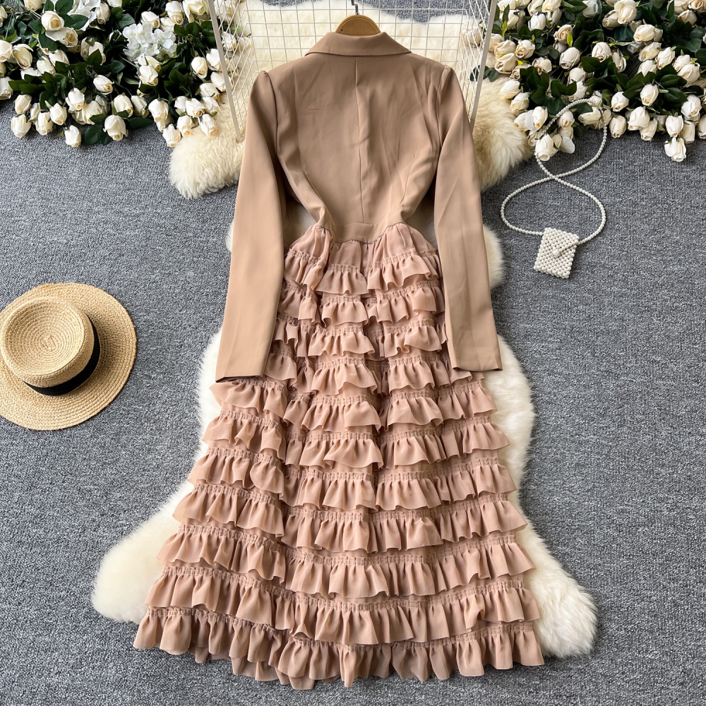 Cake slim dress light luxury niche business suit