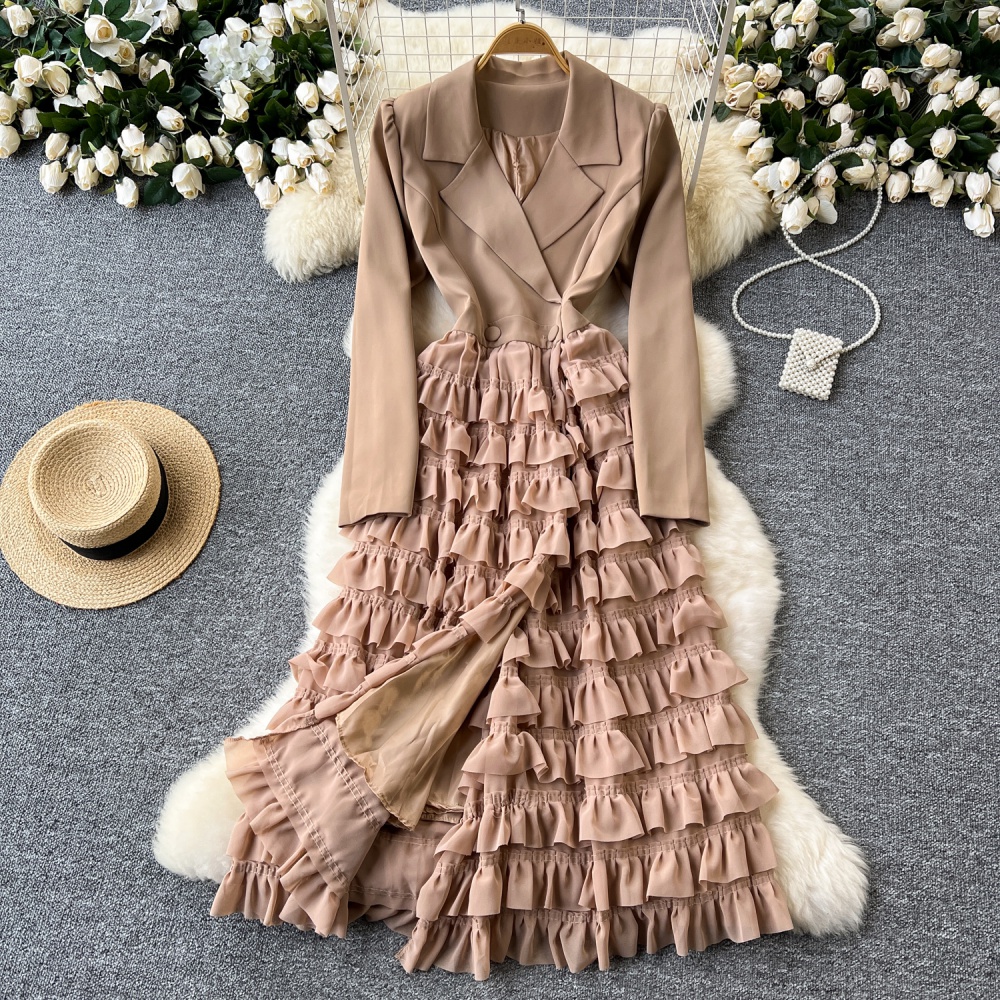 Cake slim dress light luxury niche business suit