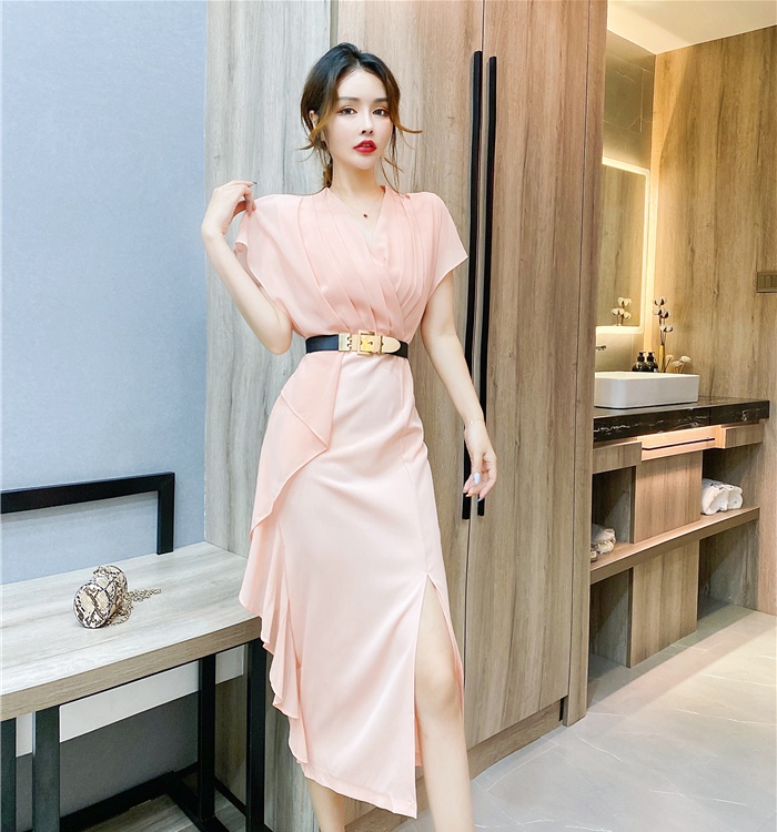 Fashion irregular dress elegant long dress for women