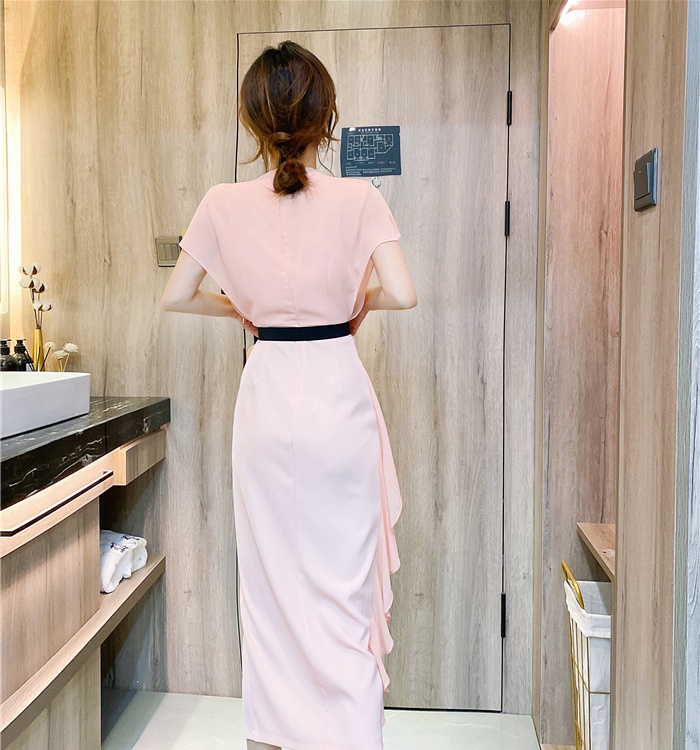 Fashion irregular dress elegant long dress for women