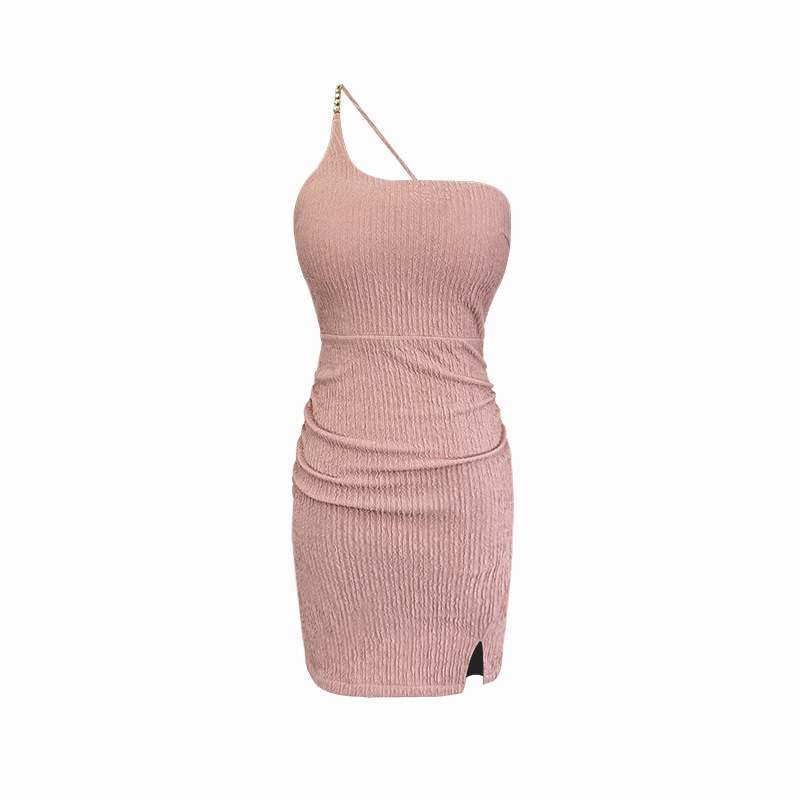 Temperament package hip sexy T-back halter spicegirl strap dress