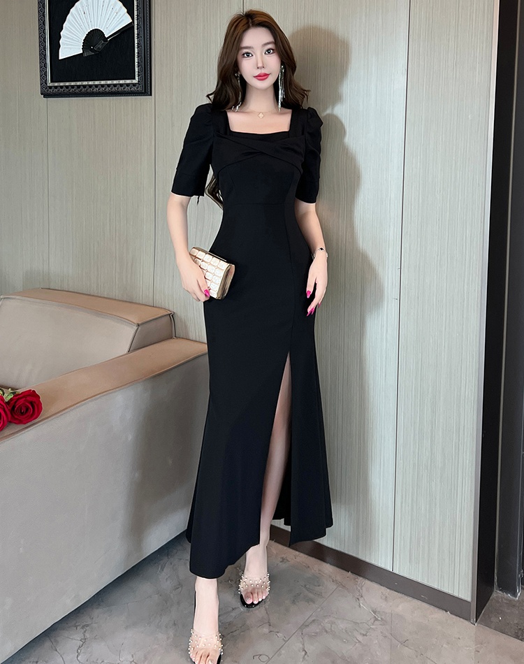 Long mermaid long dress temperament annual meeting dress