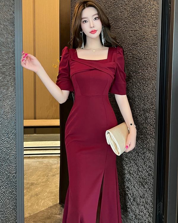 Long mermaid long dress temperament annual meeting dress