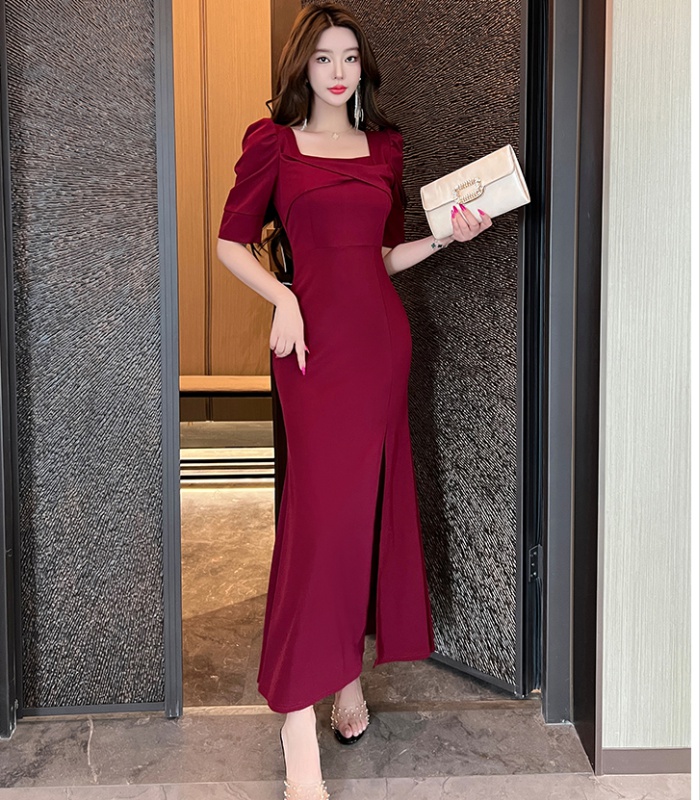 Long mermaid long dress temperament annual meeting dress