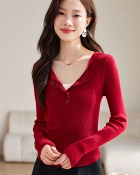 Long sleeve T-shirt autumn bottoming shirt for women