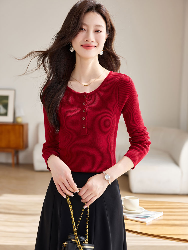 Long sleeve T-shirt autumn bottoming shirt for women