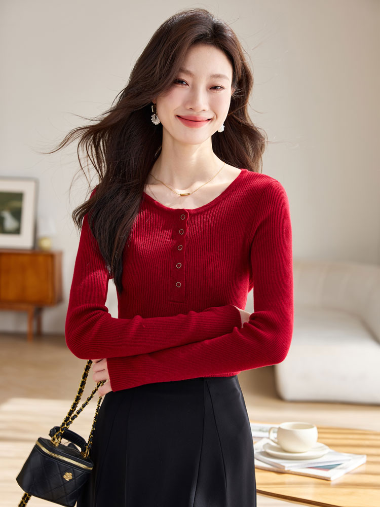 Long sleeve T-shirt autumn bottoming shirt for women