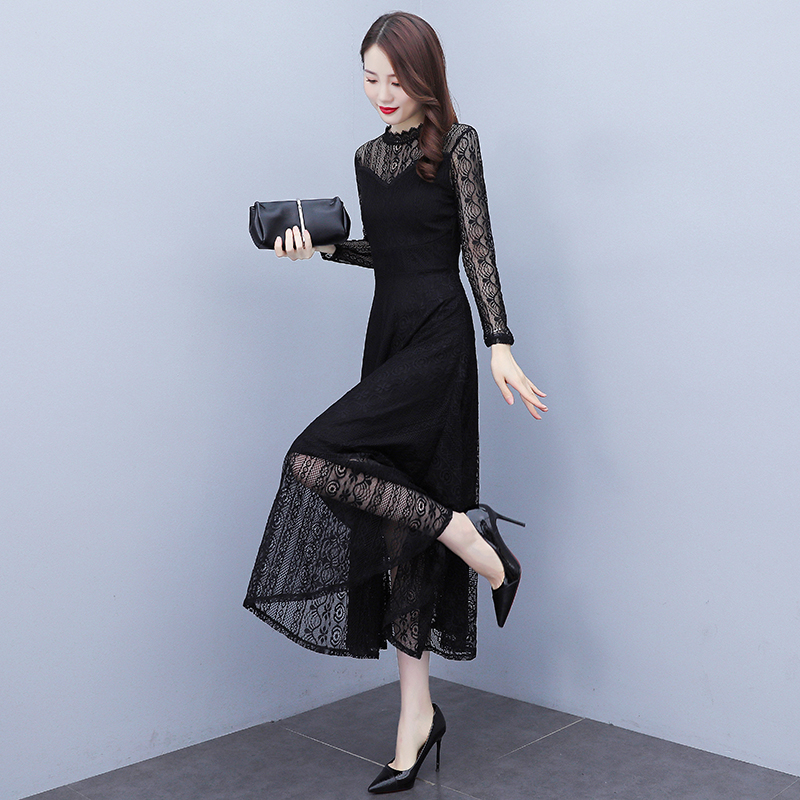 Long sleeve dress lady long dress for women