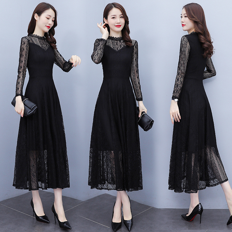 Long sleeve dress lady long dress for women