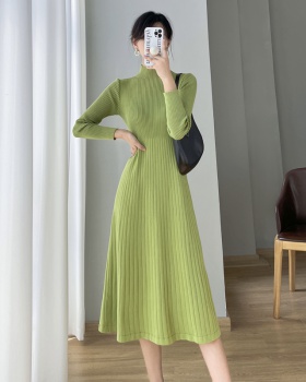 Korean style sweater dress temperament dress for women