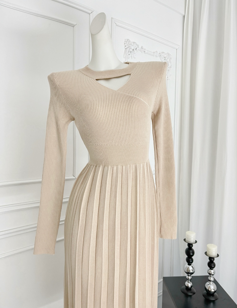 Slim long dress autumn and winter dress