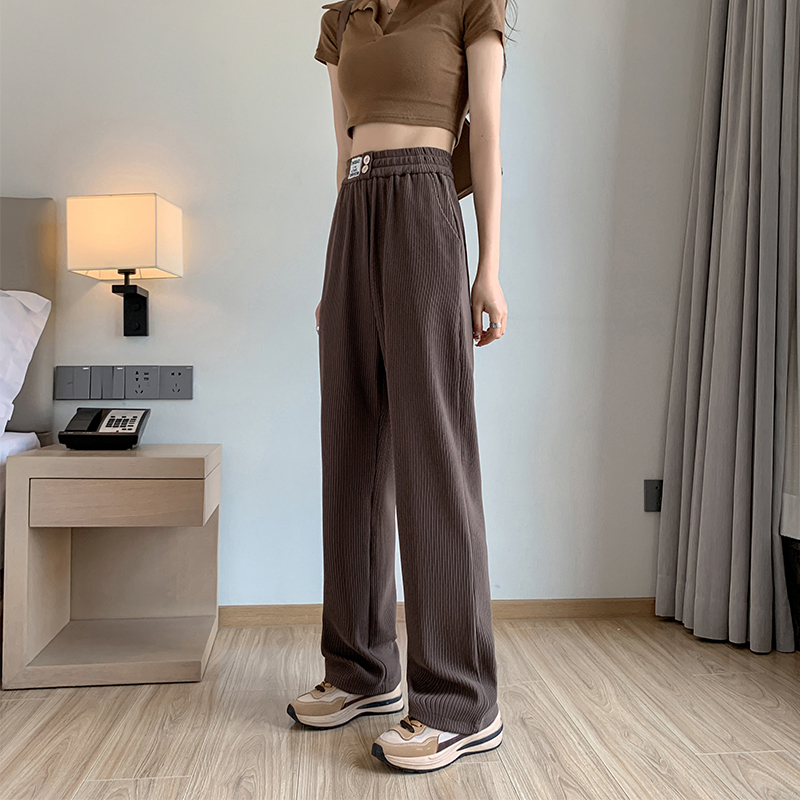 Casual Korean style long pants drape stretch pants