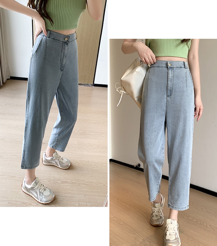 Harem jeans autumn wide leg pants for women