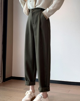 Cone pocket business suit harem long pants for women