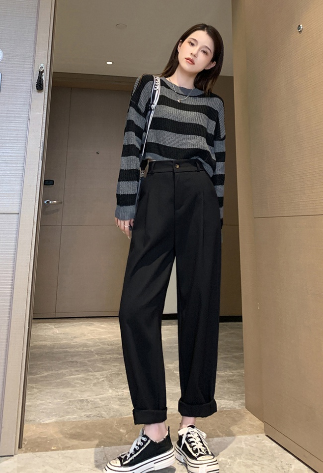 Cone pocket business suit harem long pants for women