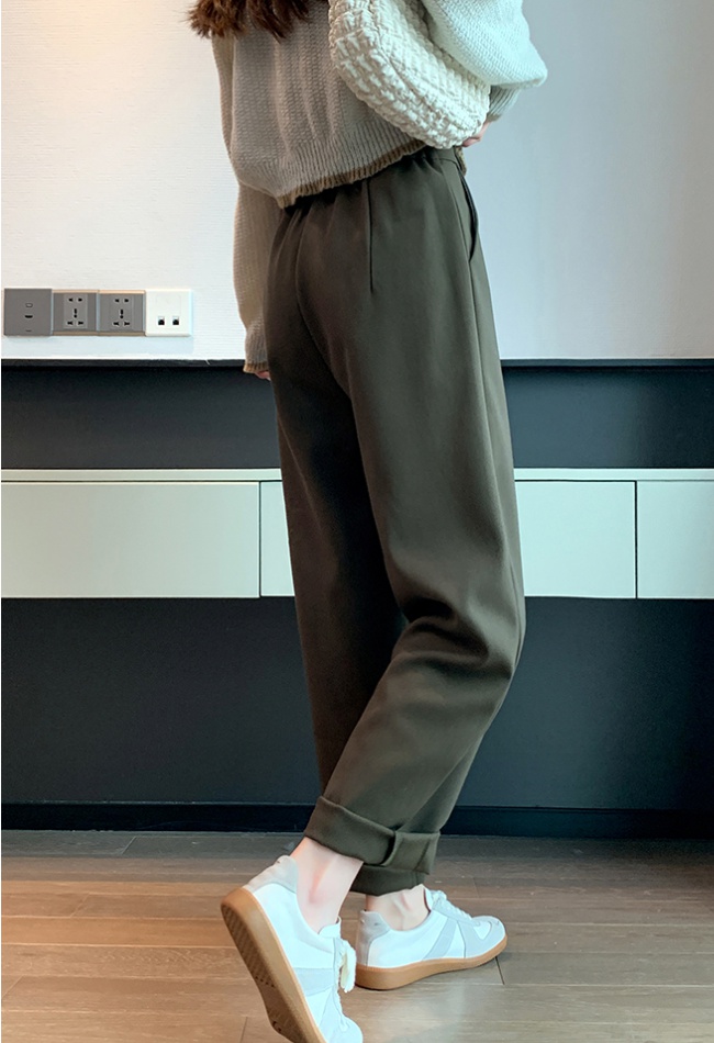 Cone pocket business suit harem long pants for women