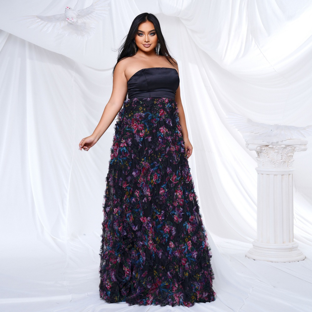 Big skirt long dress sexy evening dress for women