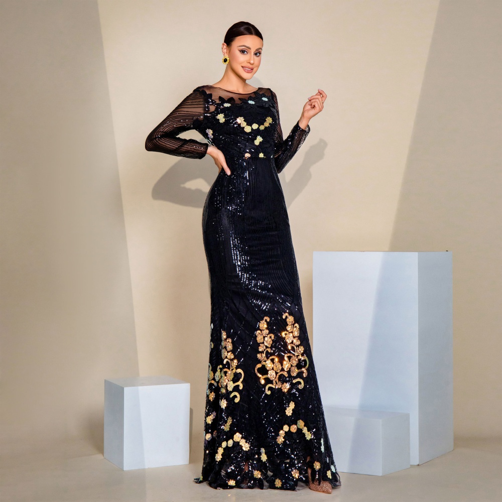 Sequins dress banquet bridesmaid dress for women