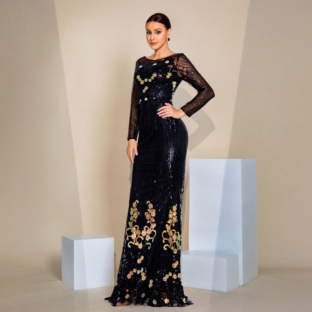 Sequins dress banquet bridesmaid dress for women