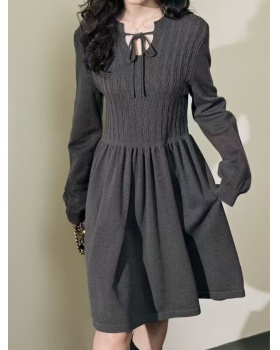 Bottoming France style sweater dress autumn and winter dress