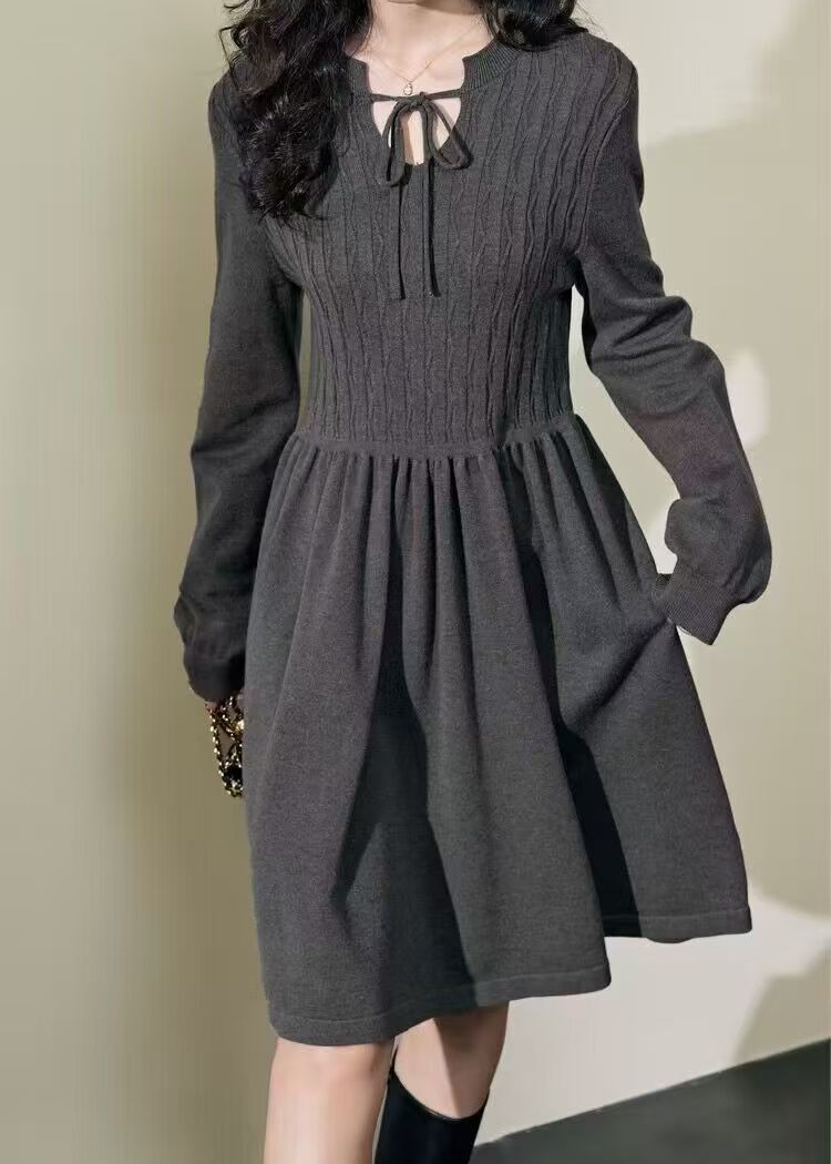 Bottoming France style sweater dress autumn and winter dress