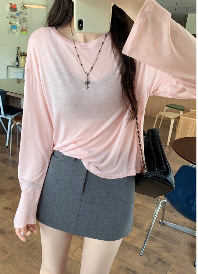 Air conditioning smock bottoming T-shirt for women