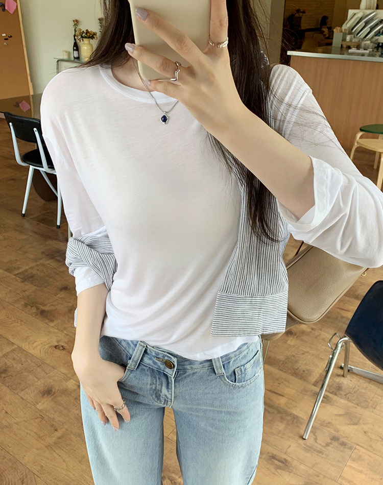 Air conditioning smock bottoming T-shirt for women