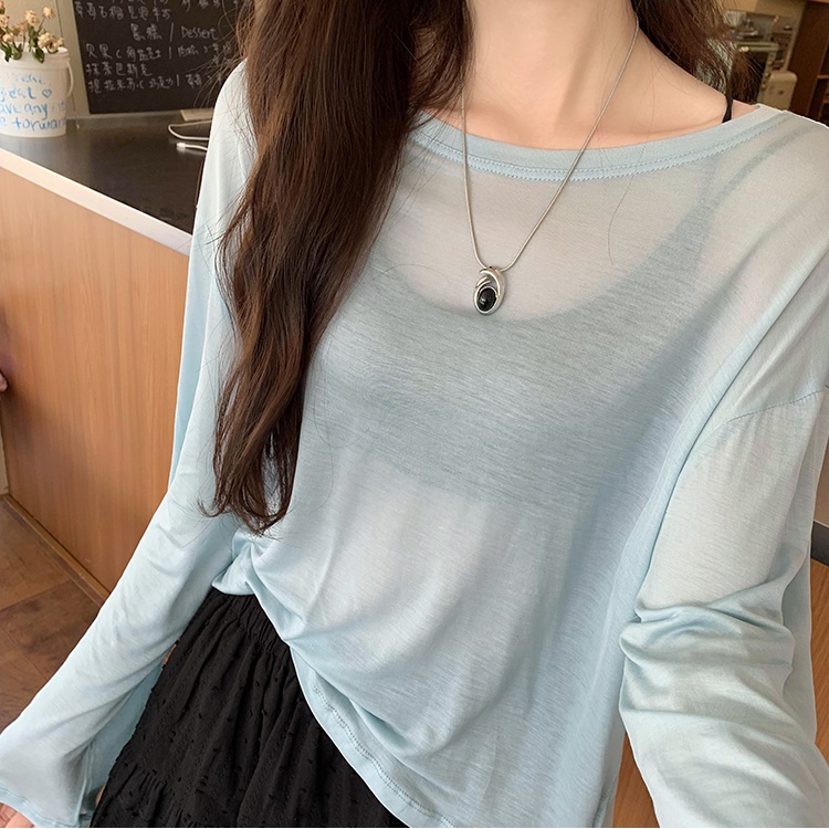 Air conditioning smock bottoming T-shirt for women