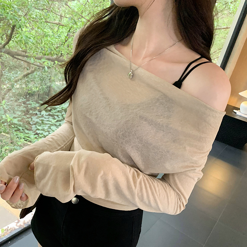 Spring and summer T-shirt chiffon smock for women