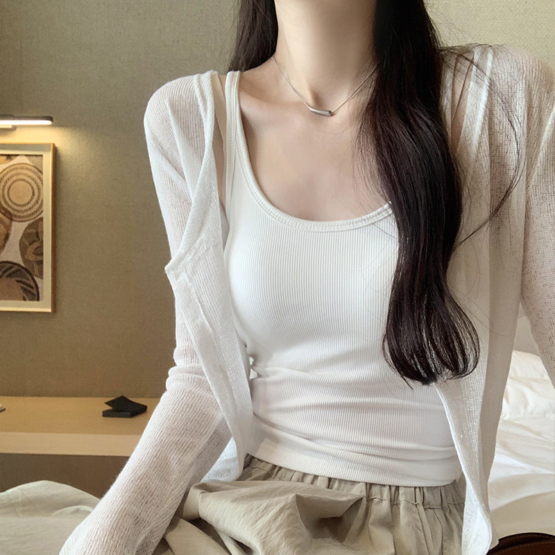 Summer long sleeve jacket thin sun shirt for women