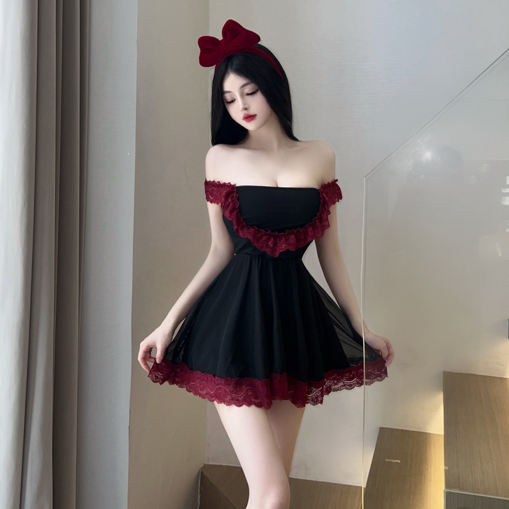 Sling big skirt fashion spicegirl gauze dress for women