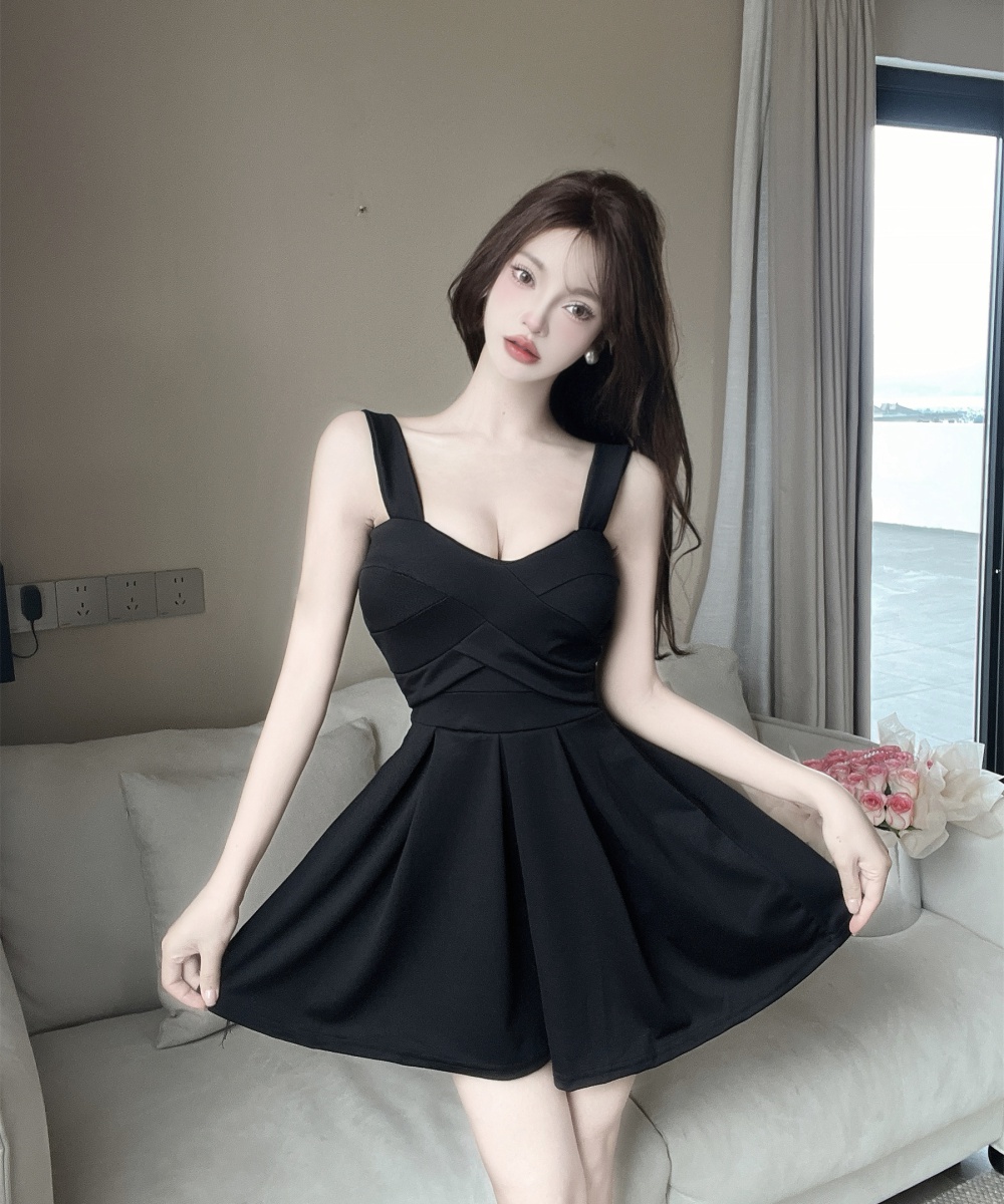 Low-cut tight sexy dress temperament sling fashion T-back